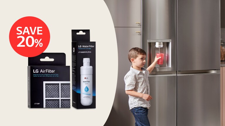LG.COM EXCLUSIVE: Save 20% on a water & air filter bundle
